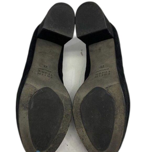 Eileen Fisher Becon Black Suede Platform Pumps - Size 7.5 - Picture 5 of 8